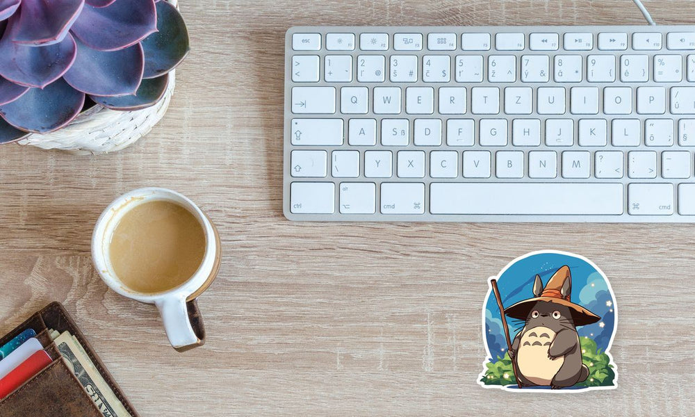 Totoro Wizard Hat Magic Sticker