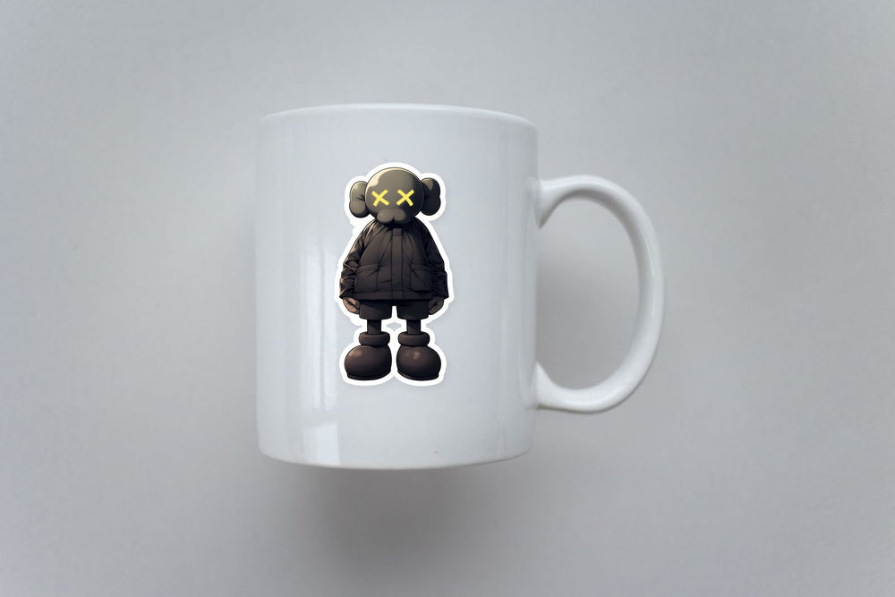 Kaws Black Hoodie Figure Sticker