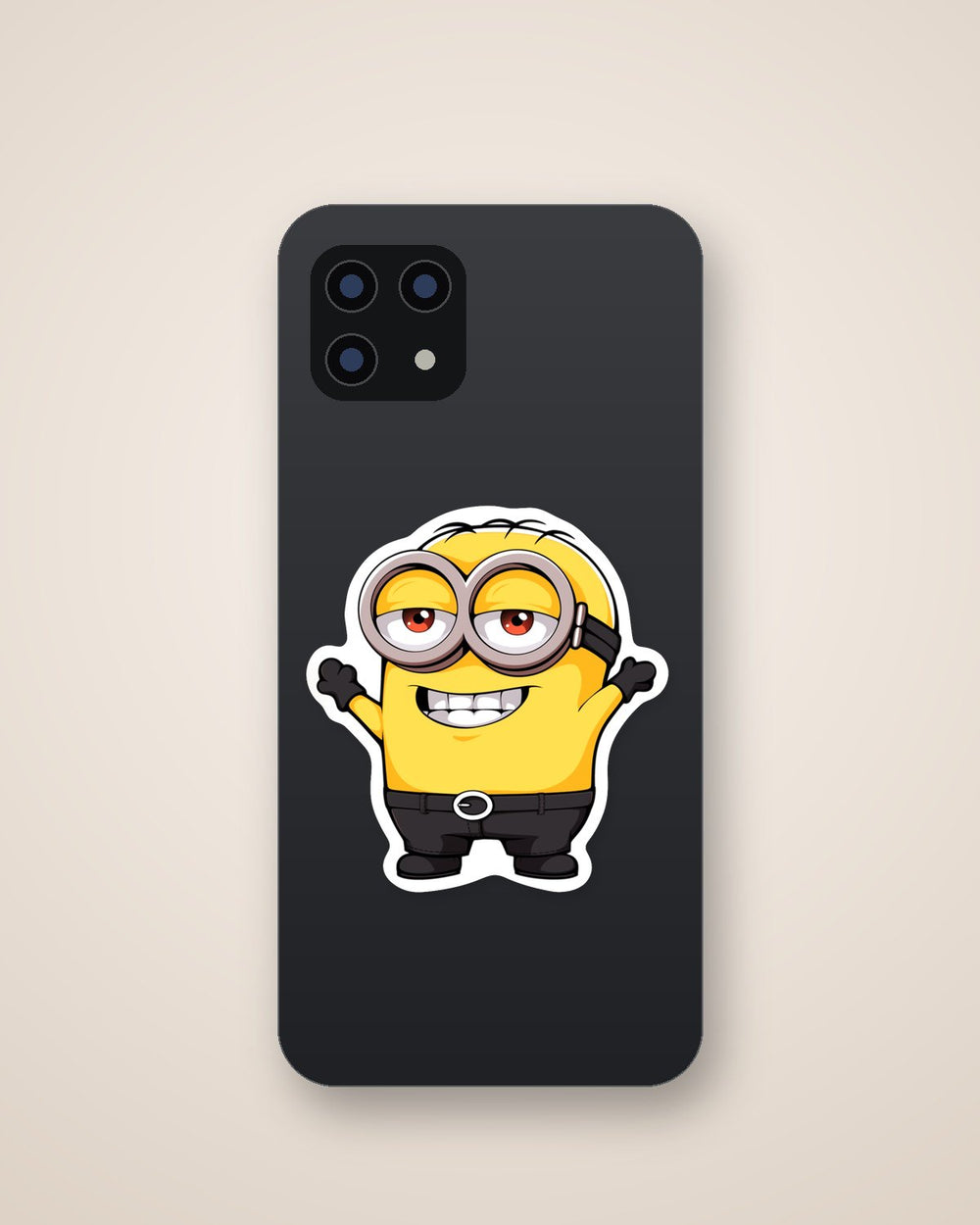 Minion with Raised Hands Sticker