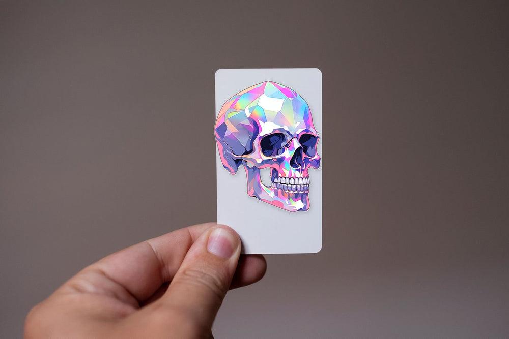 Colorful Crystal Skull Sticker