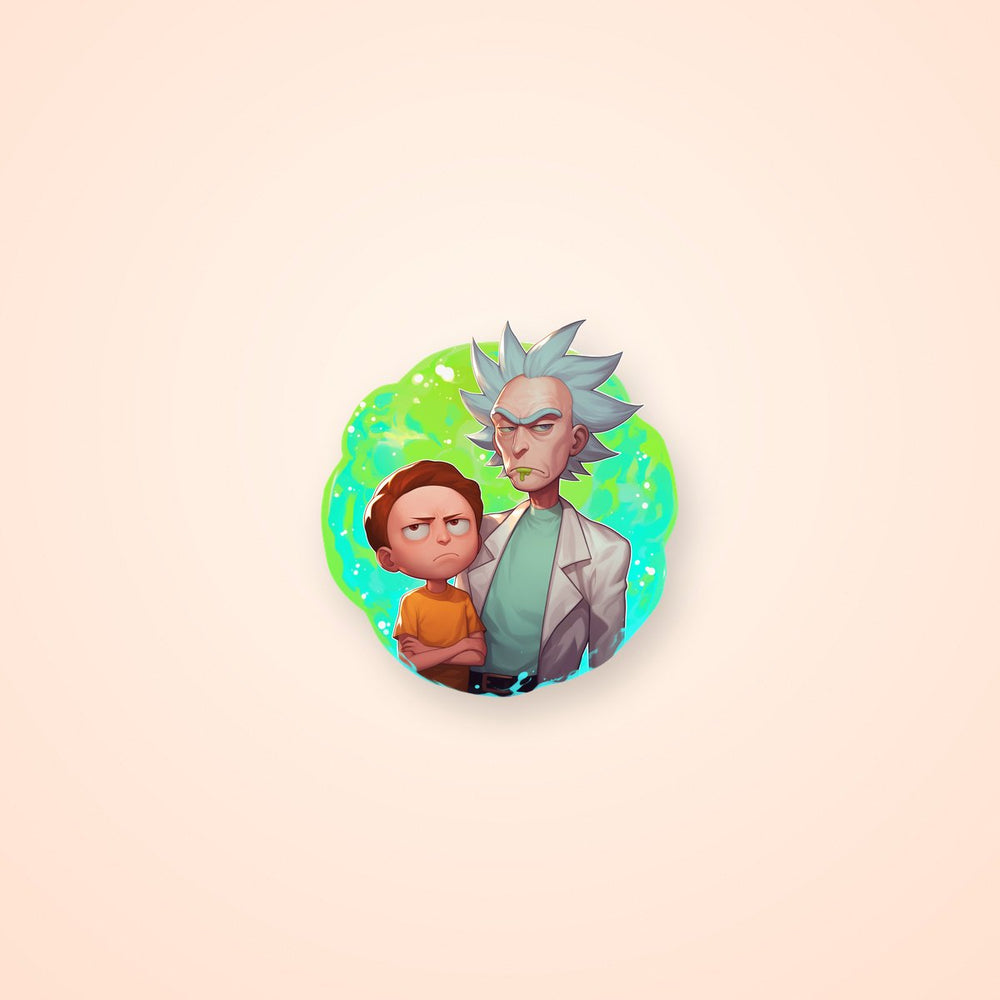 Rick and Morty Green Portal Sticker