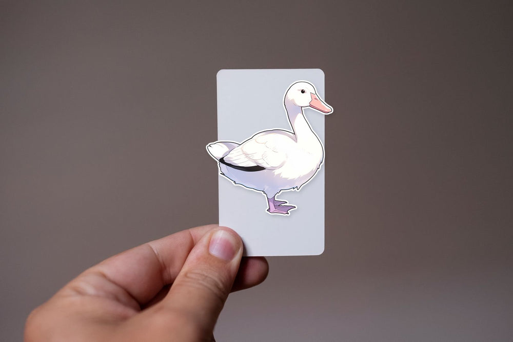 Aesthetic Snow Goose Sticker