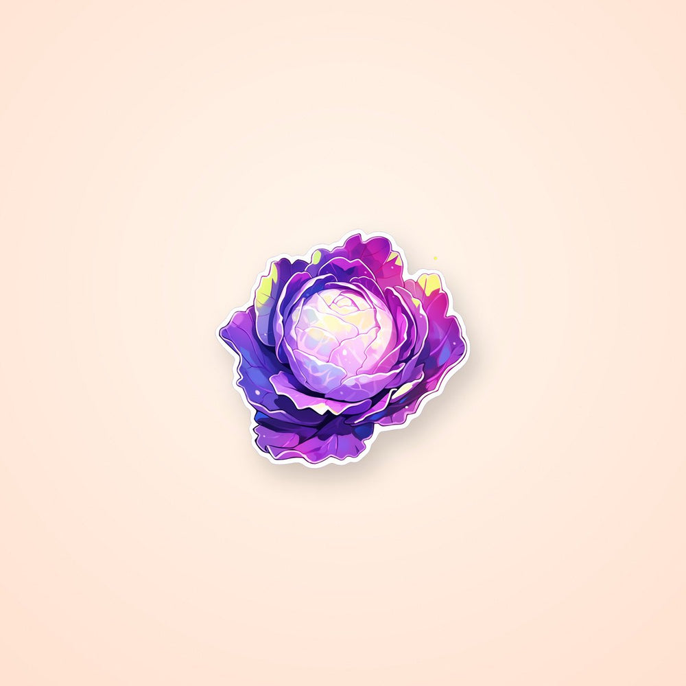 Purple Cabbage Sticker
