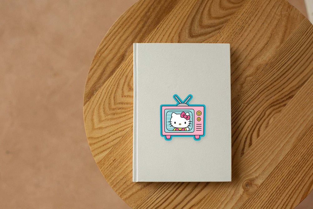 Hello Kitty Retro TV Sticker