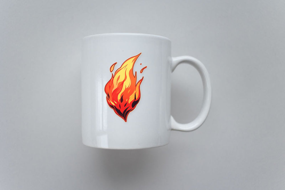 Aesthetic Red Flame Sticker