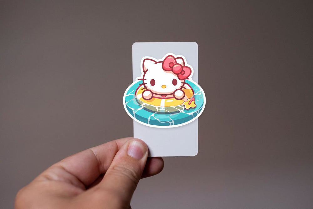 Hello Kitty Pool Float Summer Vibes Sticker