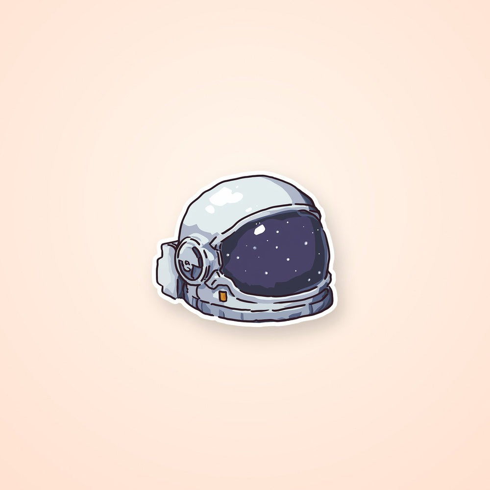 Cosmic Astronaut Helmet Sticker