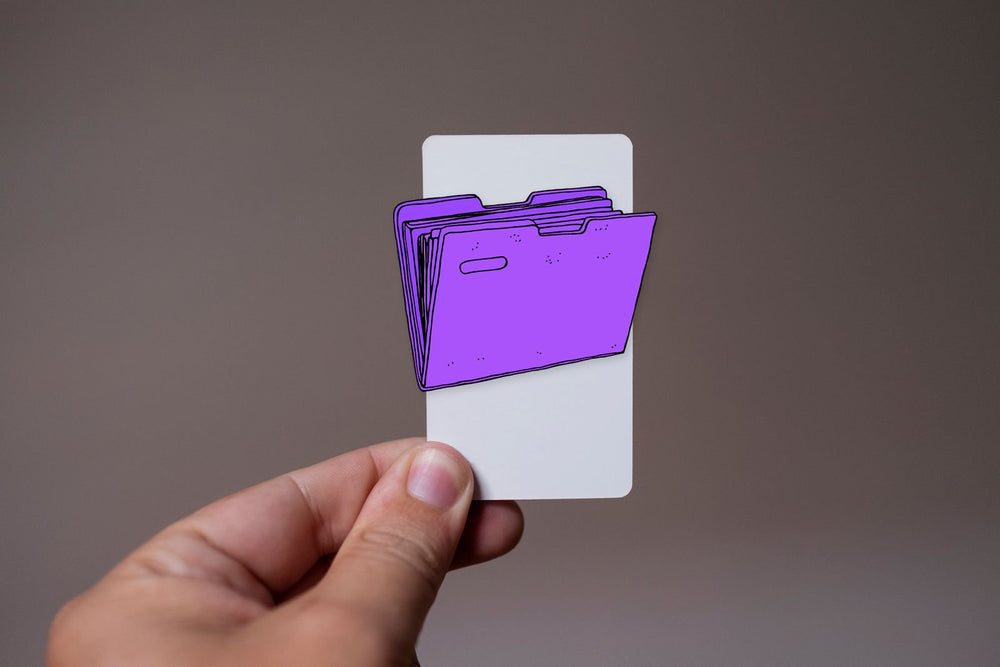 Purple Folder Sticker