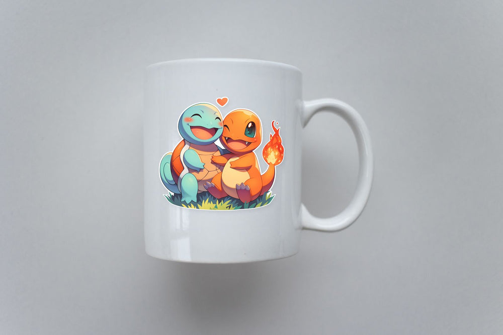 Squirtle and Charmander PokéMon Friendship Sticker