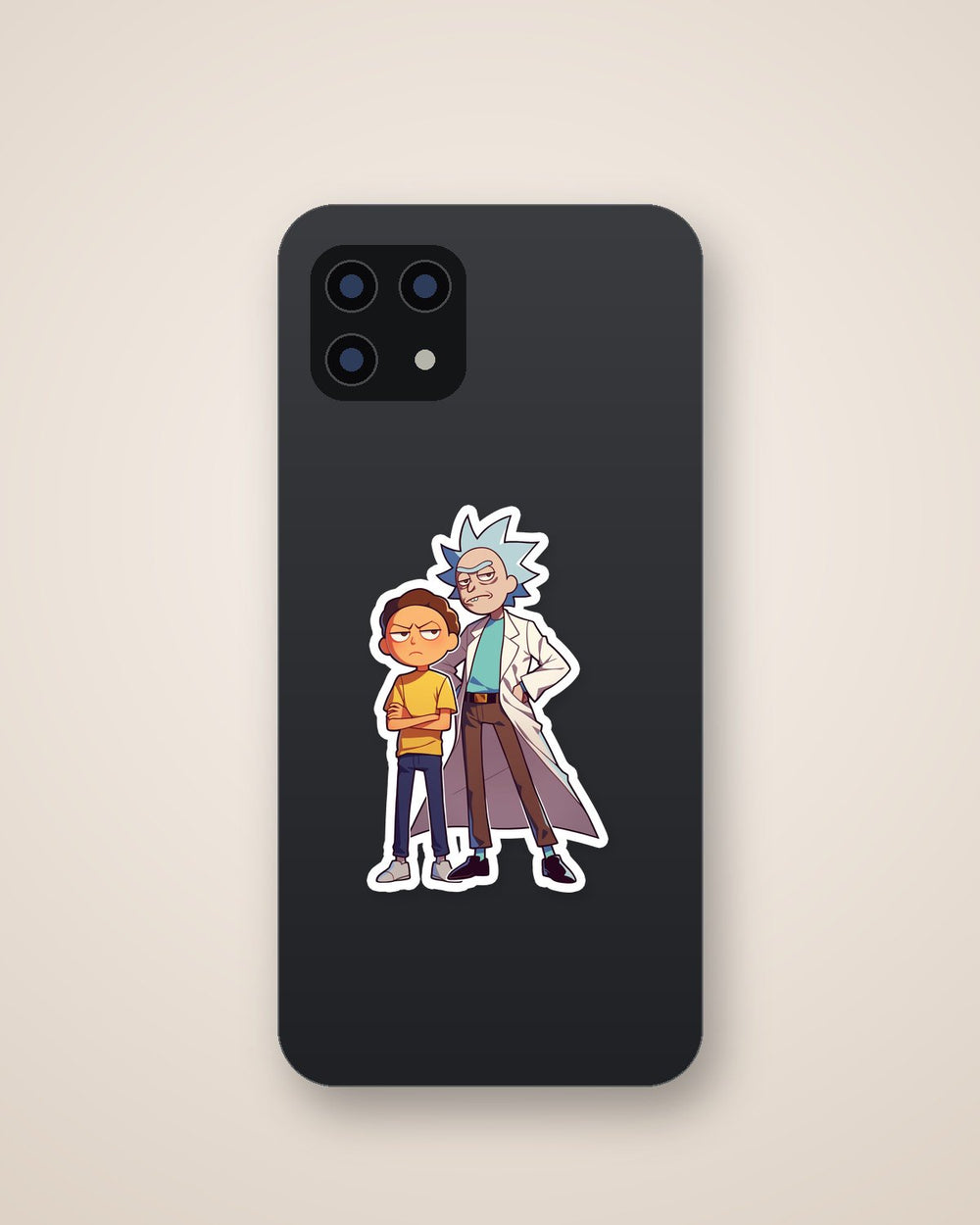 Chibi Rick and Morty Duo Sticker