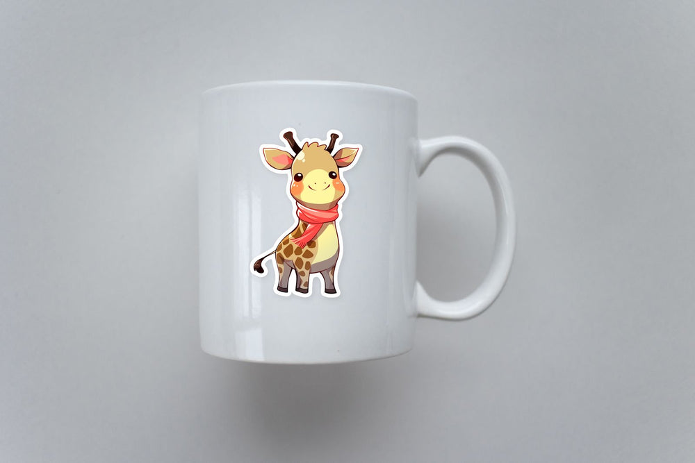 Cute Giraffe with Scarf Sticker