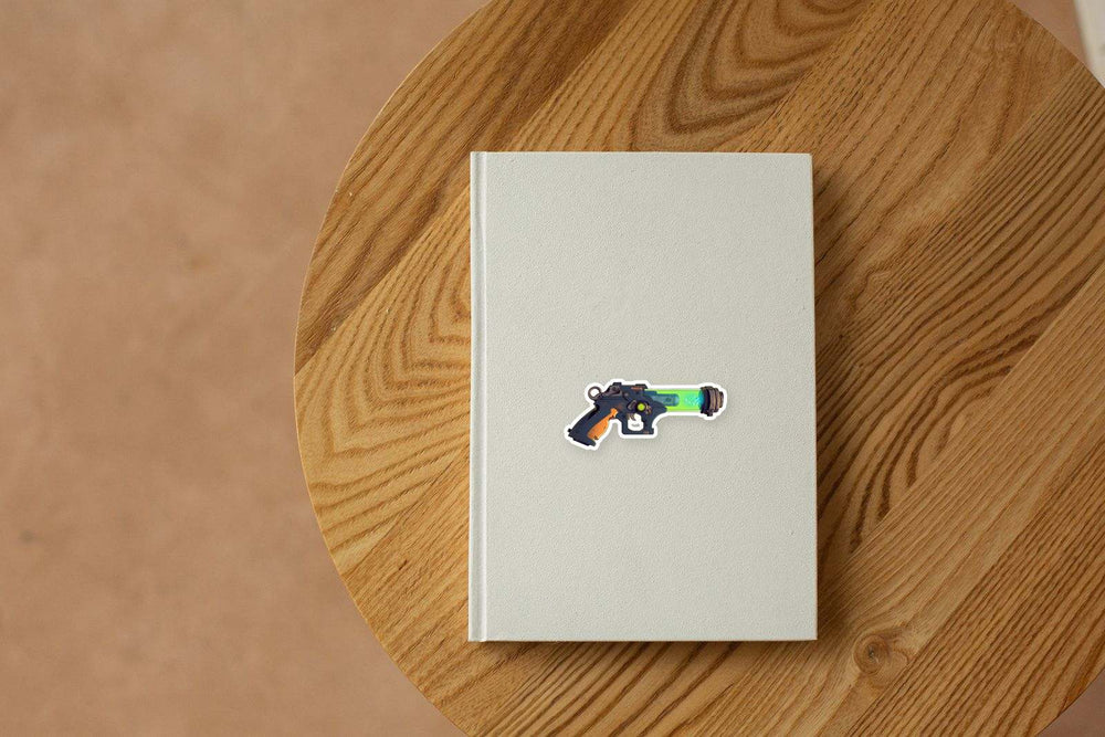 Futuristic Sci-Fi Energy Gun Sticker
