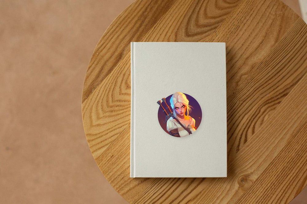 Ciri Glowing Eyes Witcher Sticker