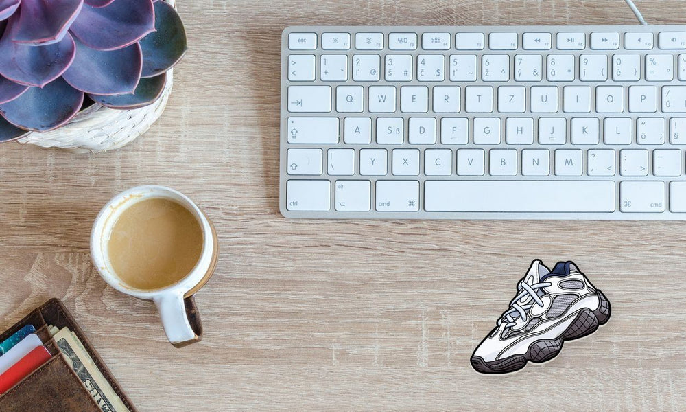White Adidas Yeezy 500 Sticker