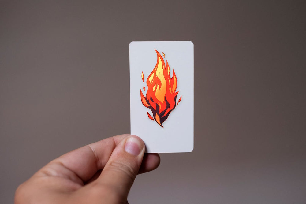 Red & Orange Fire Aesthetic Sticker