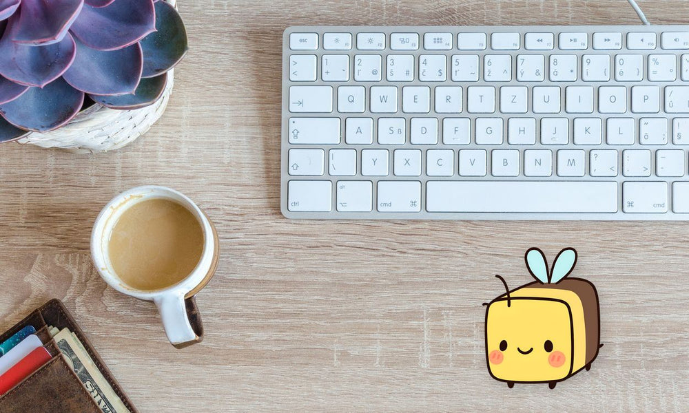 Cute Minecraft Bee Sticker