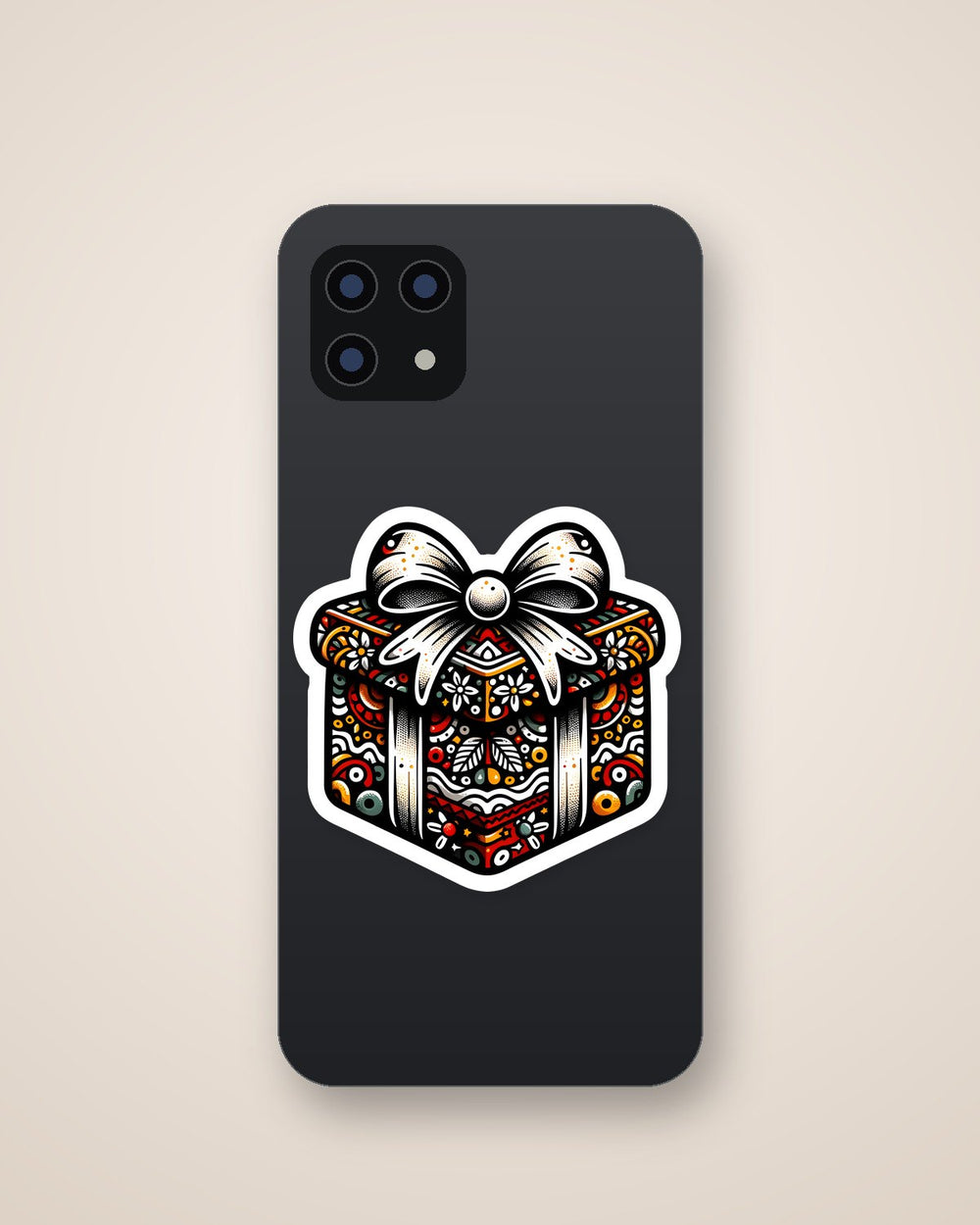 Pattern Christmas Gift Sticker