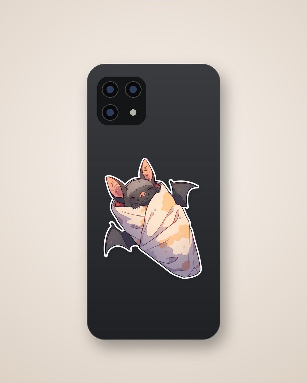 Bat Burrito Funny Sticker