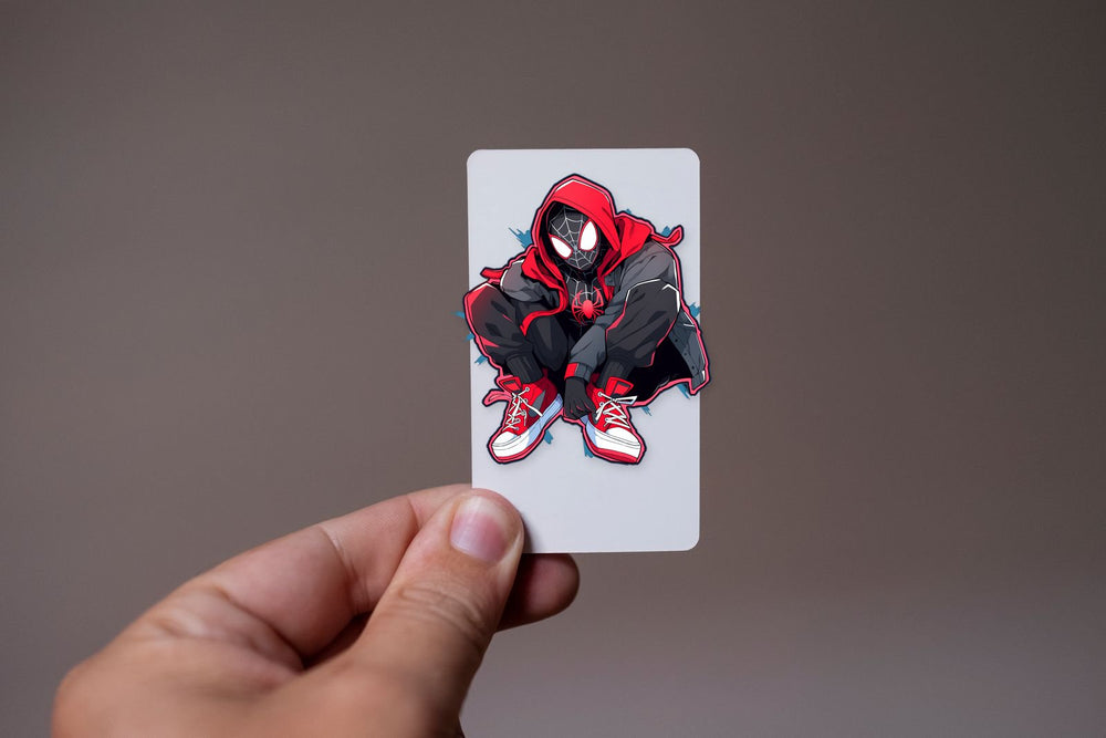 Spider-Man Miles Morales Hooded Cool Pose Sticker