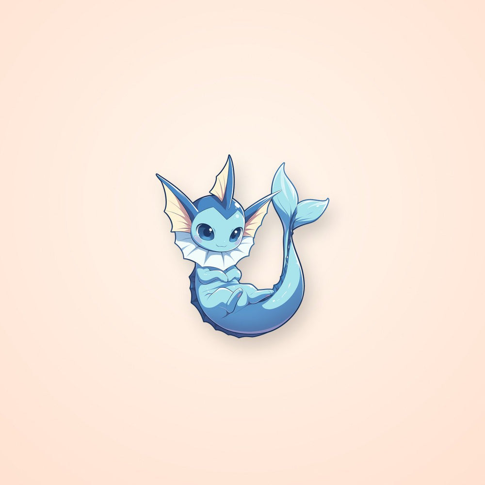 Vaporeon Cute Pokemon Sticker