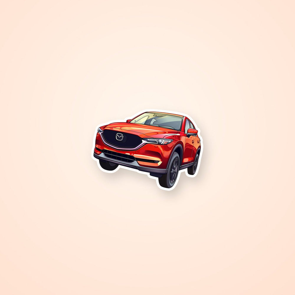 Mazda Cx-5 Red SUV Car Sticker