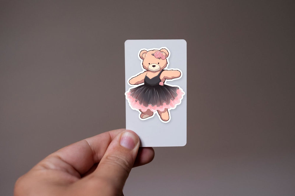 Plush Bear Ballerina Sticker