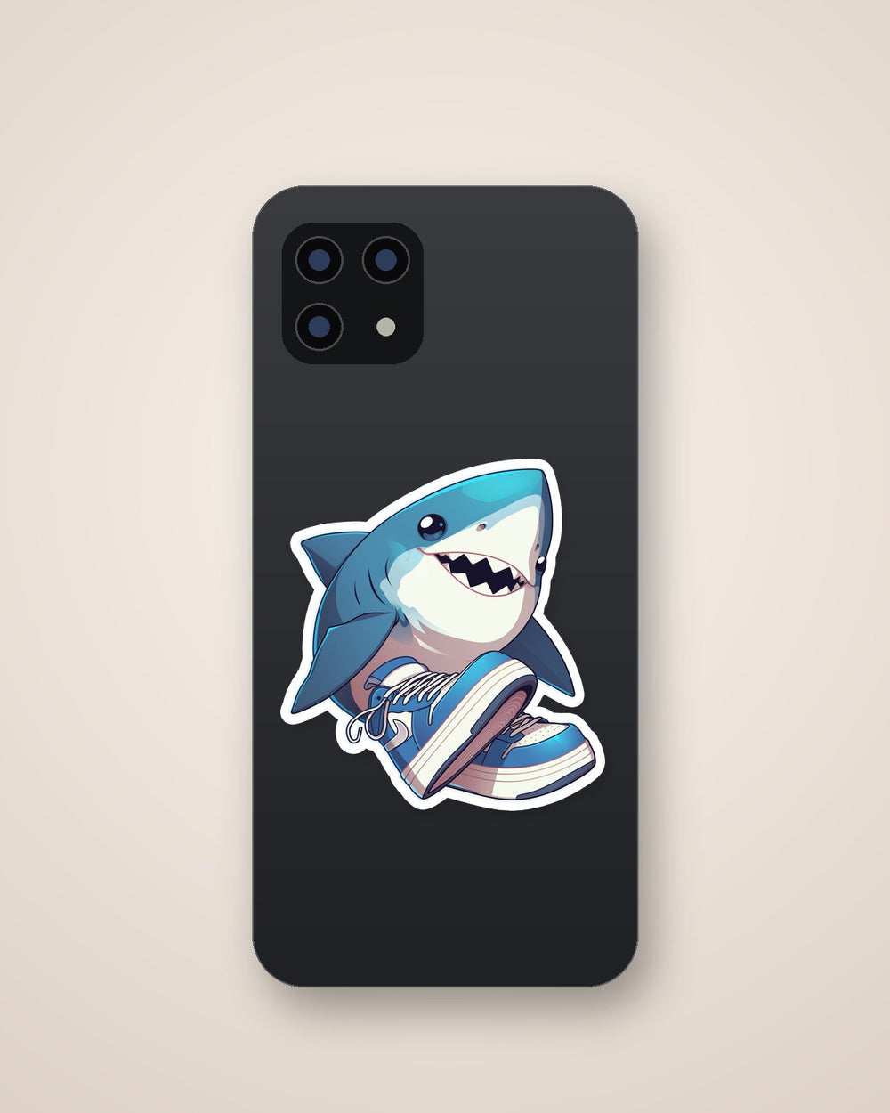 Cute Shark in Nike Sneaker Sticker