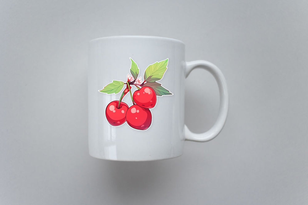 Branch with Three Cherries Sticker