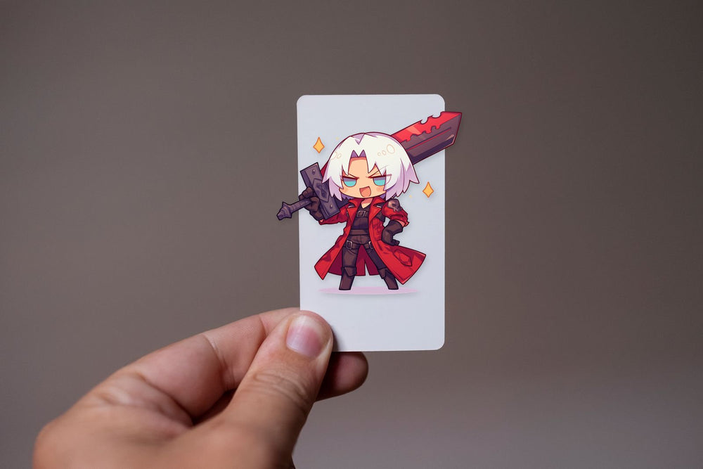 Chibi Dante Red Sword Sticker
