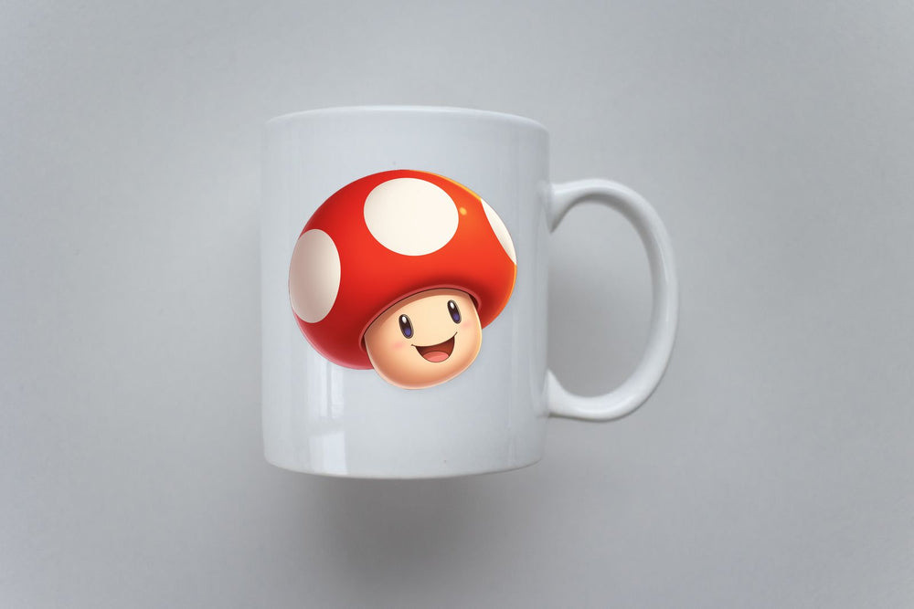 Super Mario Power-Up Mushroom Sticker