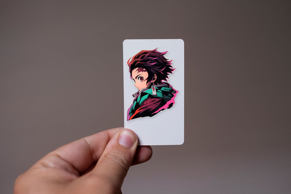 Tanjiro Kamado Looks from the Side Sticker