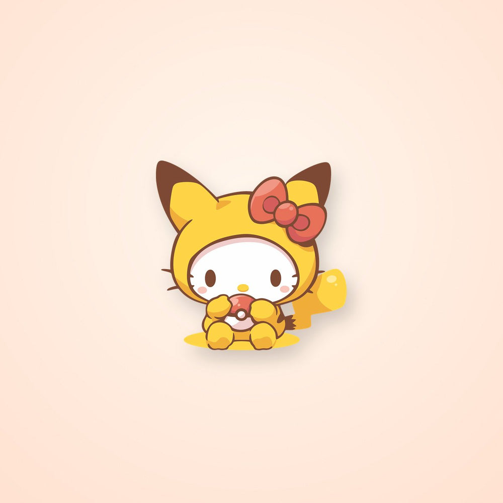Hello Kitty Pikachu Pokemon Clipart Sticker
