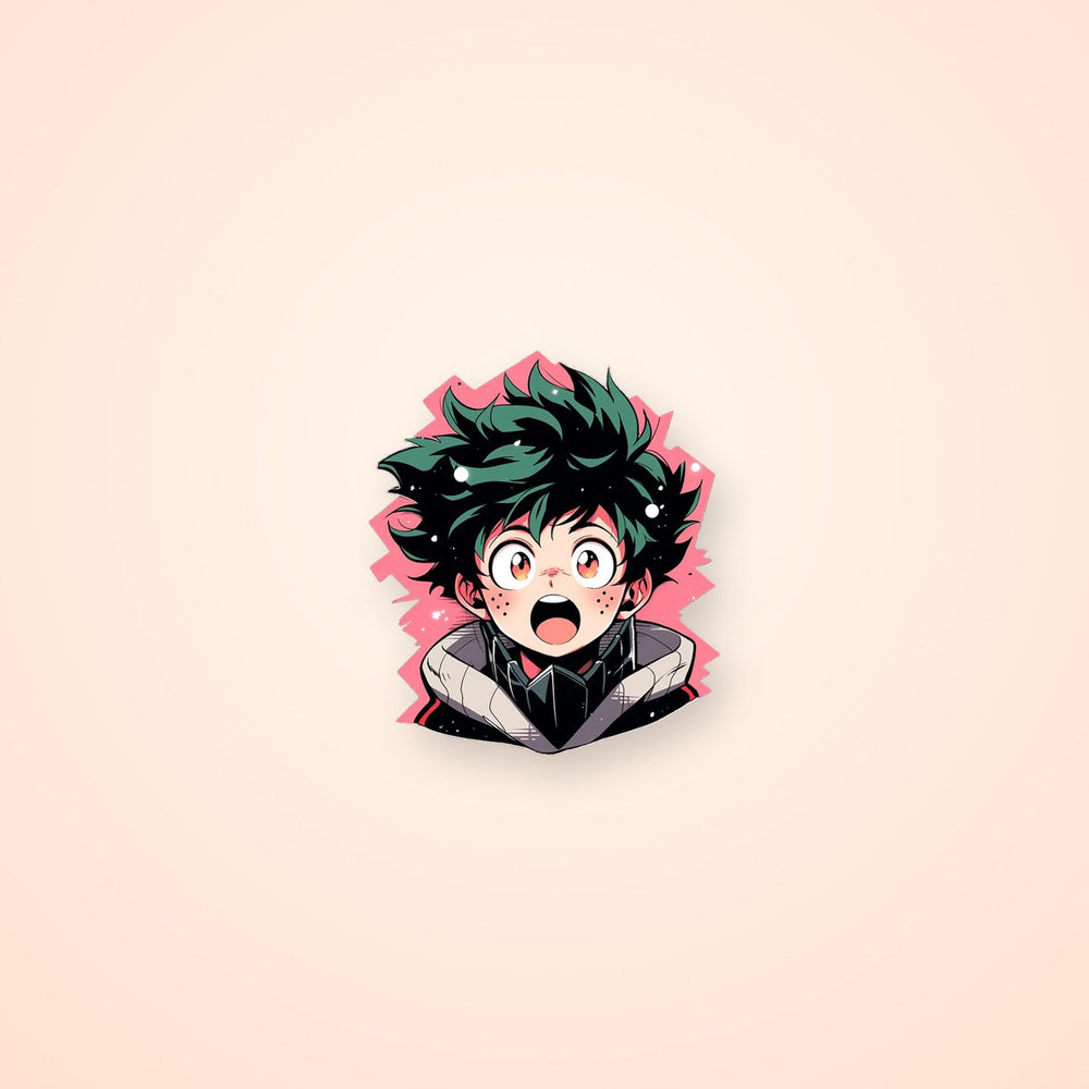 Mha Surprised Izuku Midoriya Sticker
