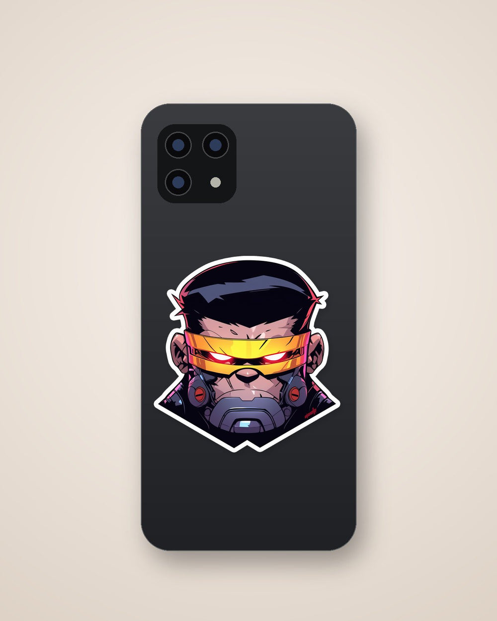 Cyclops-X-Men Tech Mask Head Sticker