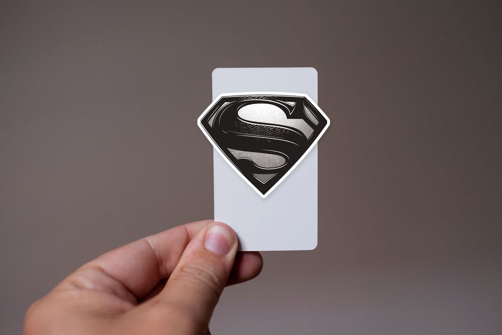 Superman Black Emblem Sticker