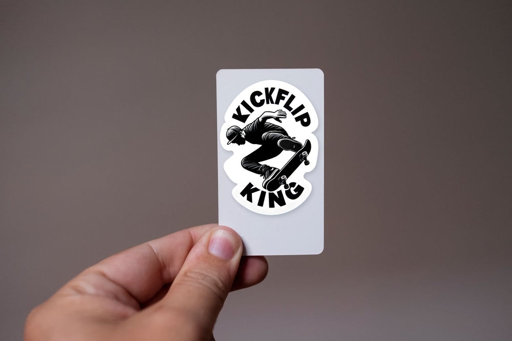 Kickflip King Skater Sticker