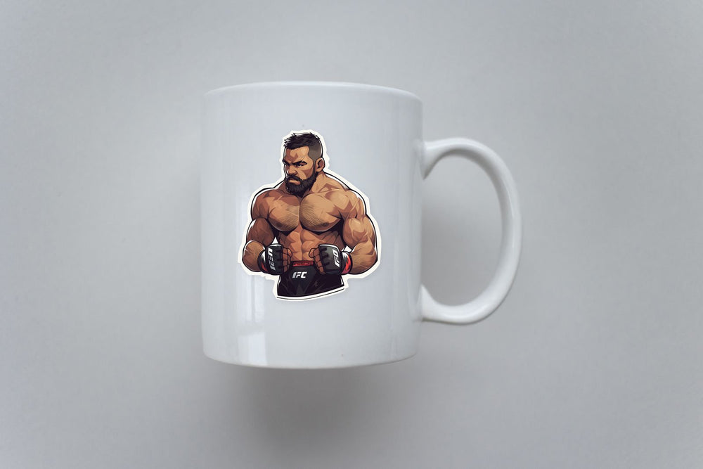 UFC Bearded Fighter Sticker