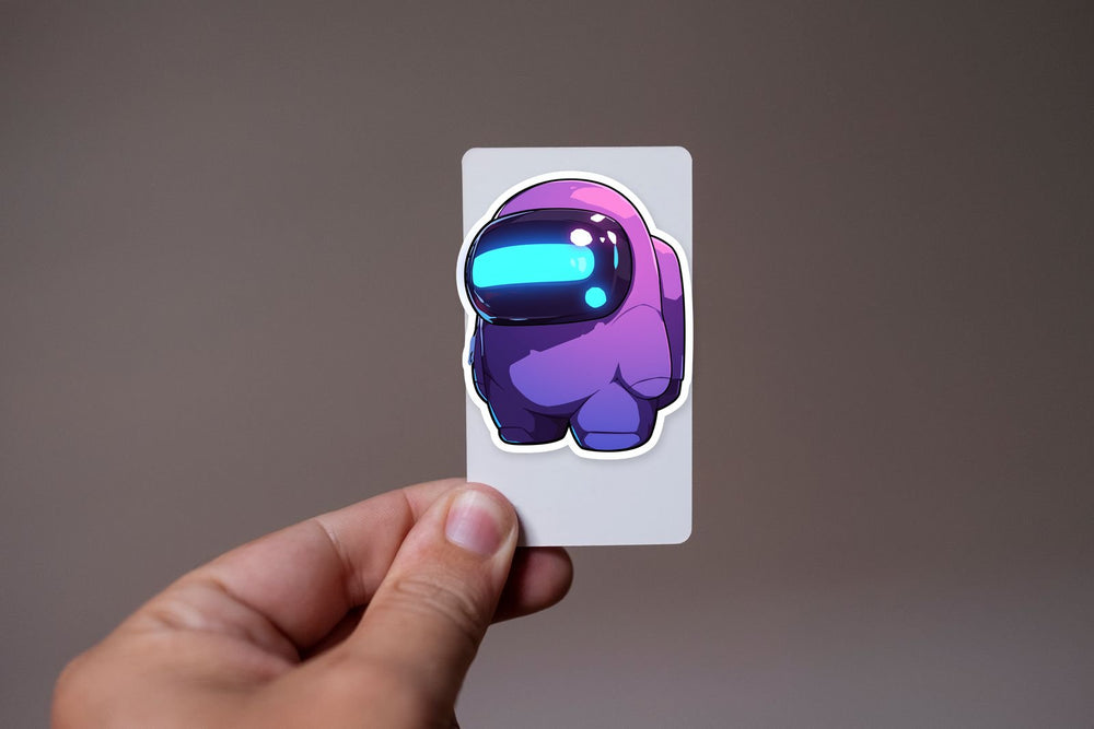 Among Us Purple Character Sticker