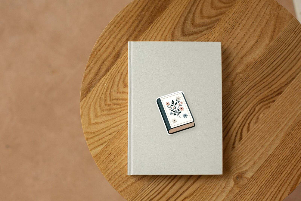 Floral Journal Aesthetic Book Sticker