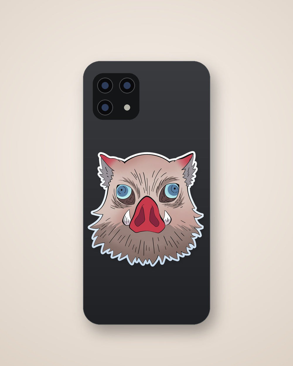 Demon Slayer Inosuke Hashibira Boar Mask Sticker