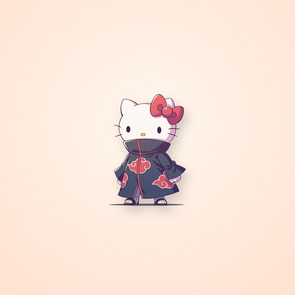 Hello Kitty Akatsuki Naruto Clipart Sticker