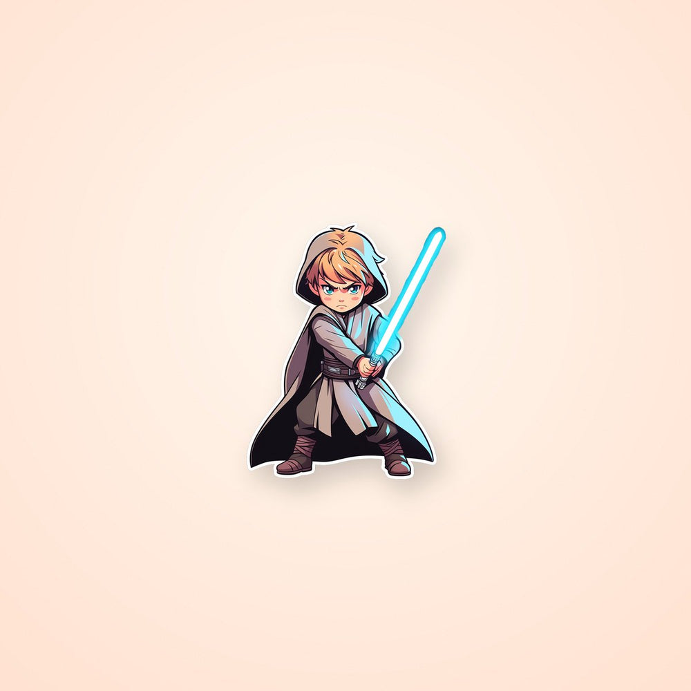 Star Wars Child Jedi with Lightsaber Sticker