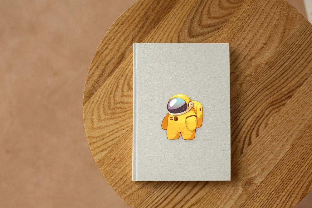 Yellow Astronaut Among Us Sticker