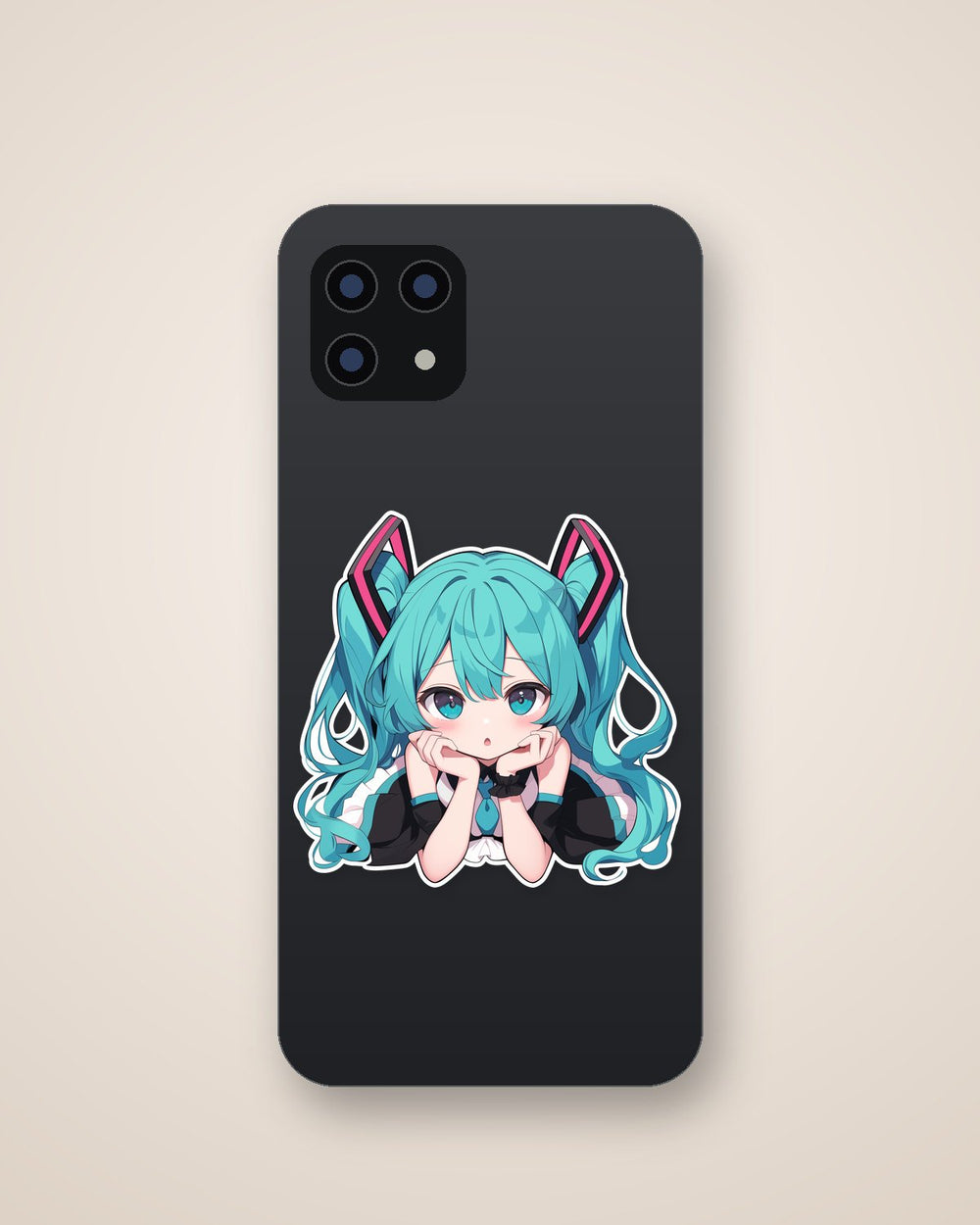 Hatsune Miku Cute Anime Girl Clipart Sticker