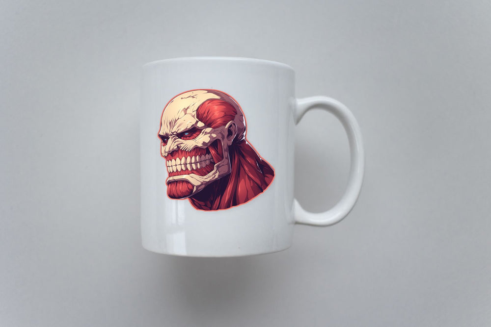 Anime Titan Head Aot Sticker
