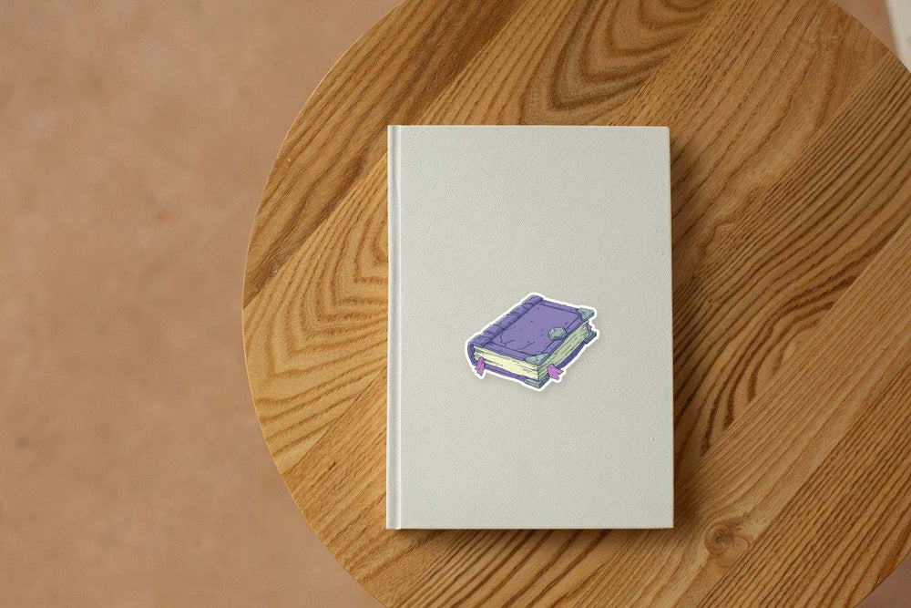 Purple Magic Spellbook Sticker