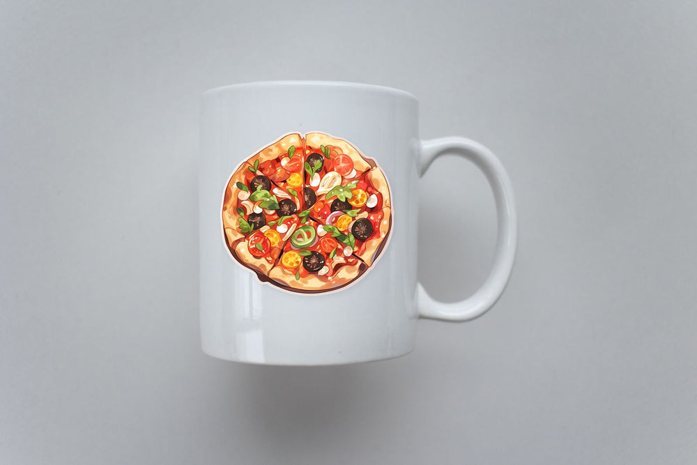 Cartoon Pizza Sticker