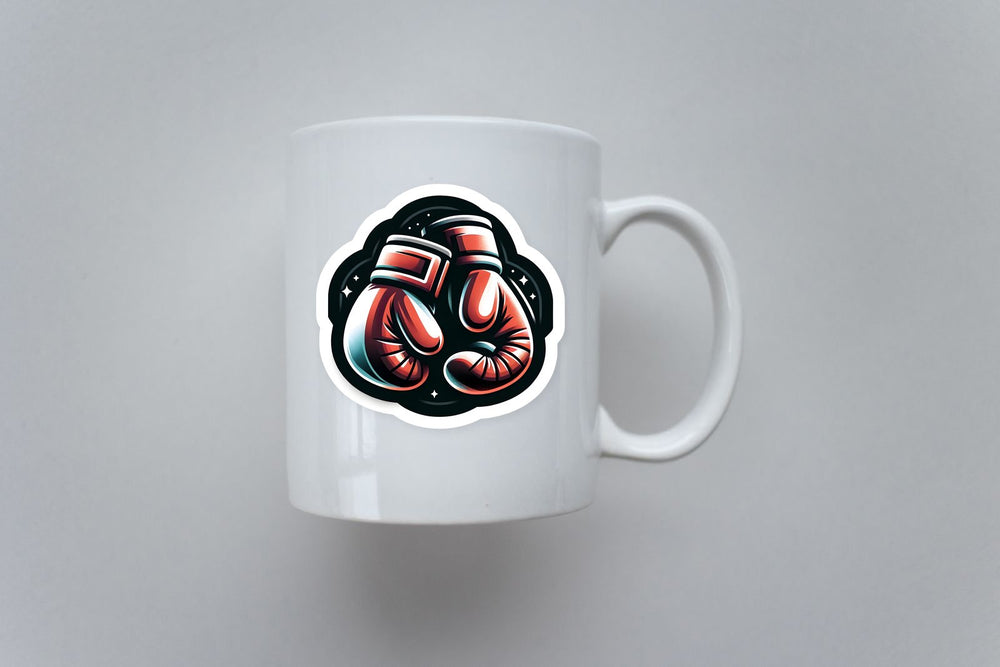 Boxing Gloves Art Sticker