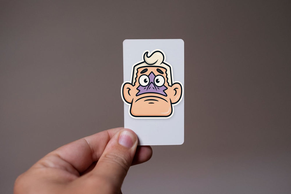 Mermaid Man Spongebob Face Sticker