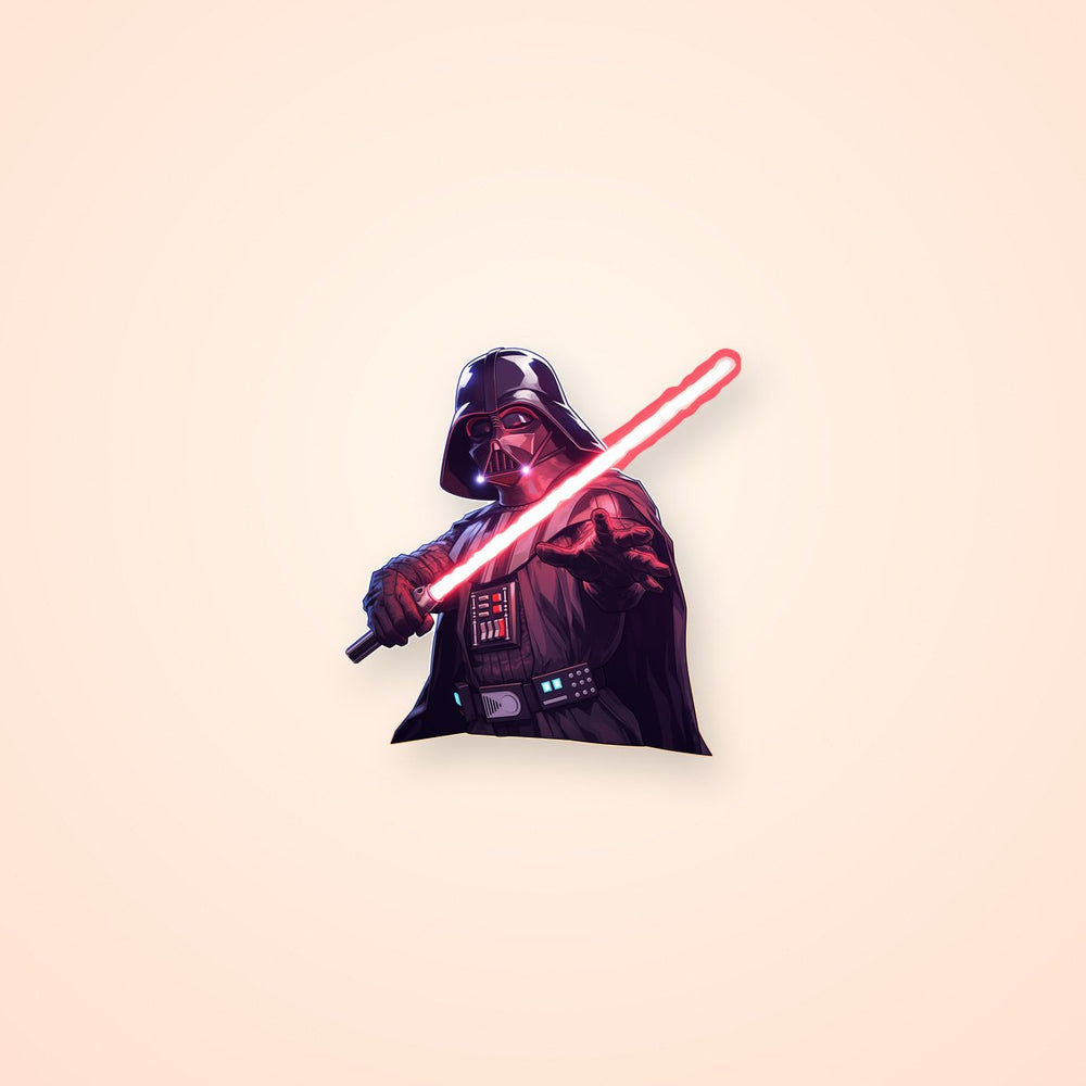 Darth Vader Lightsaber Pose Sticker